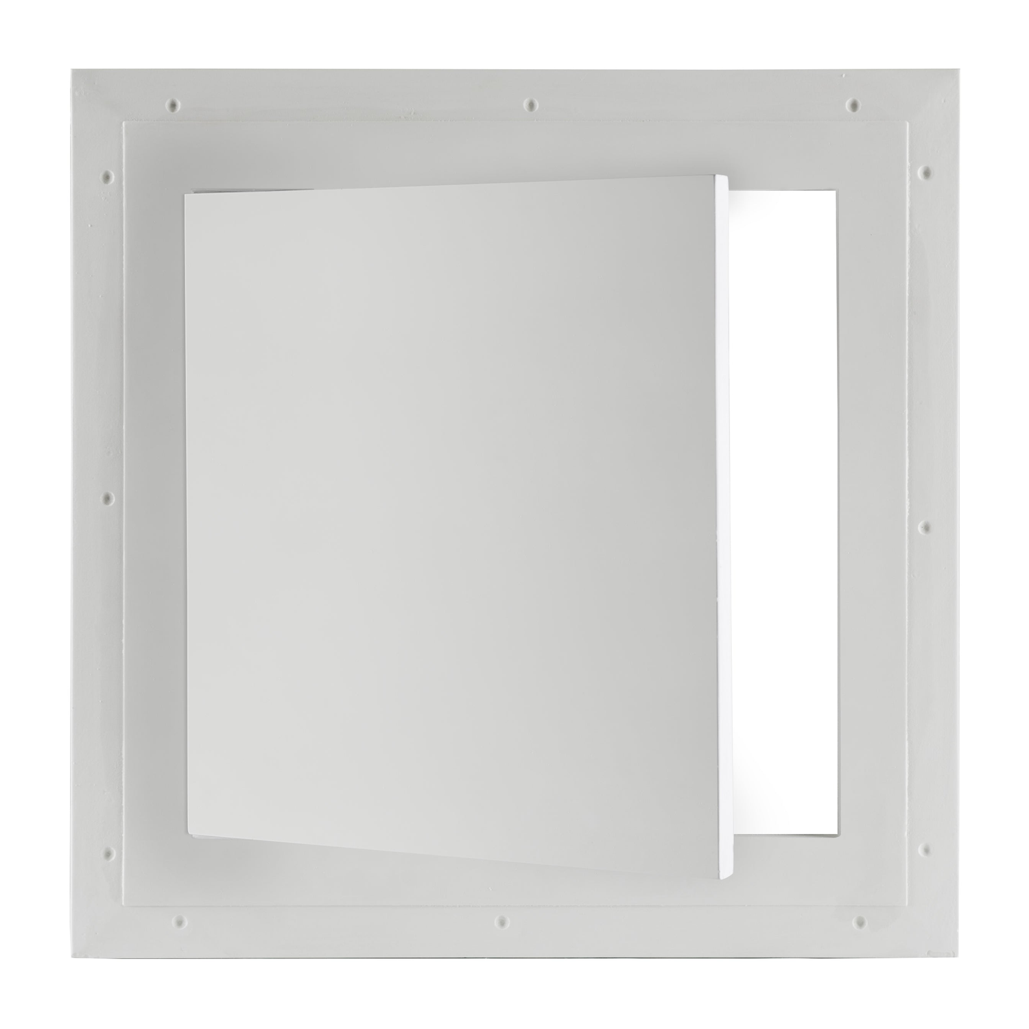 Touch-latch access panel with seamless finish and no visible handles.